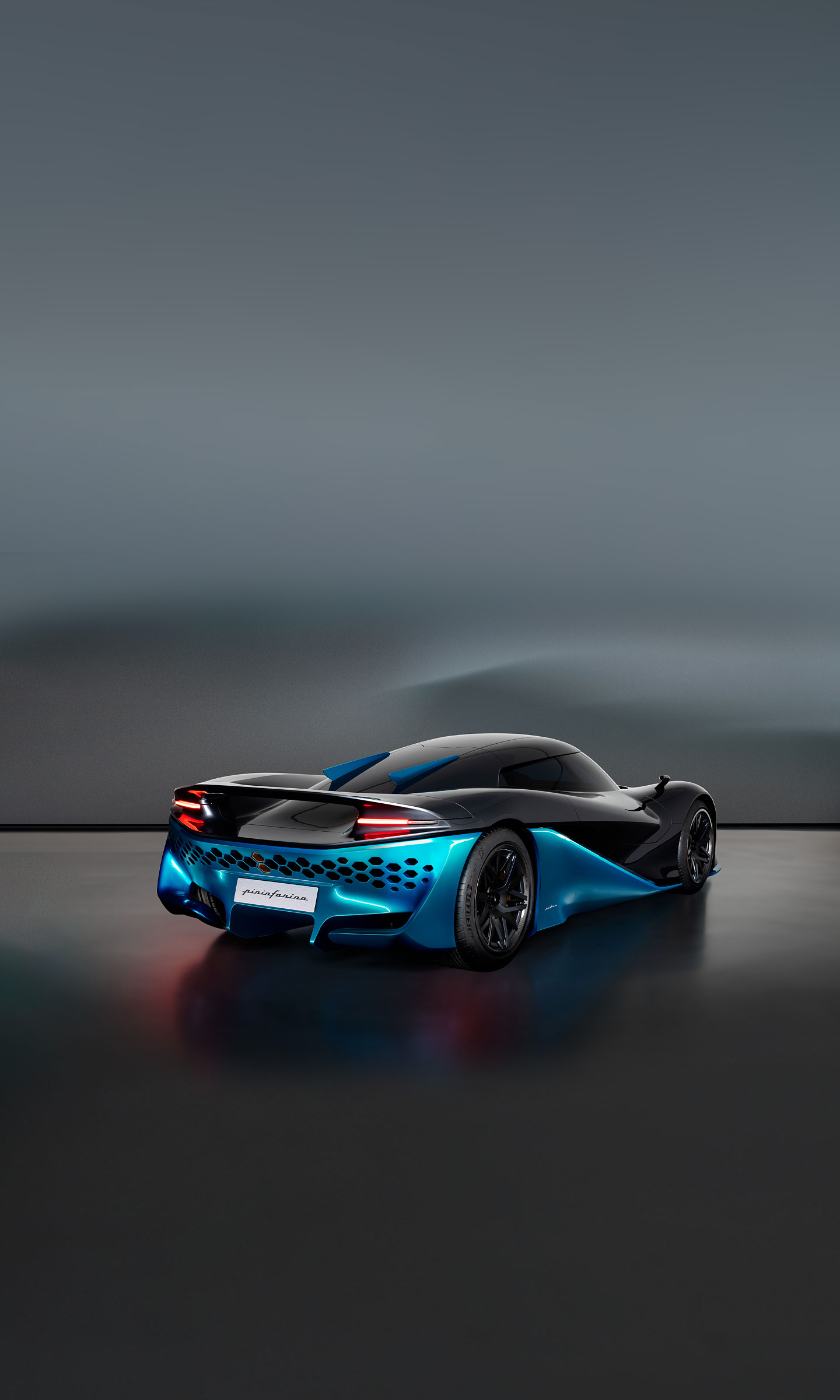 Download 2022 Pininfarina Viritech Apricale Concept - Rear Three-Quarter HD Phone Wallpaper 1440x2400 #9