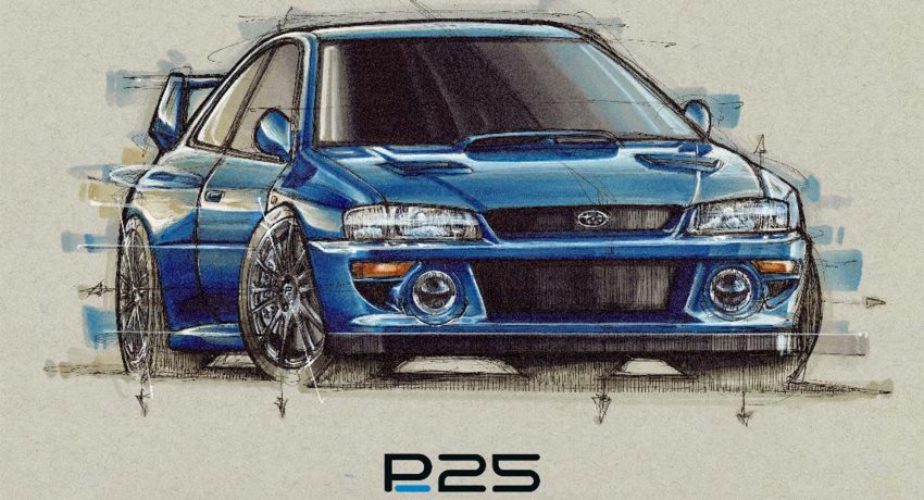 2022 Prodrive P25 based on 1997 Subaru Impreza 22B - Design Sketch Wallpaper 850x460 #7
