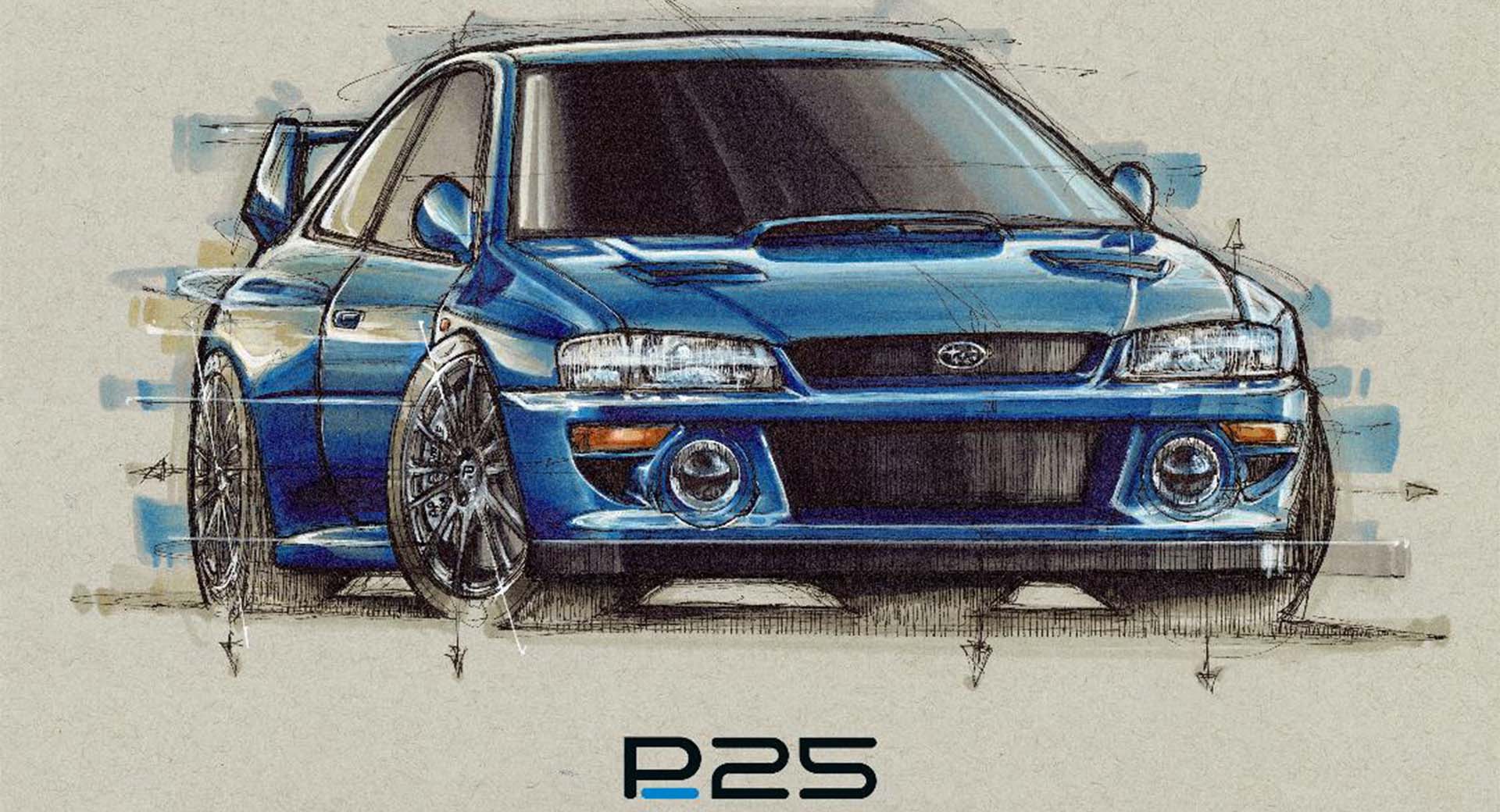 Download 2022 Prodrive P25 based on 1997 Subaru Impreza 22B - Design Sketch HD Wallpaper 1920x1040 #7