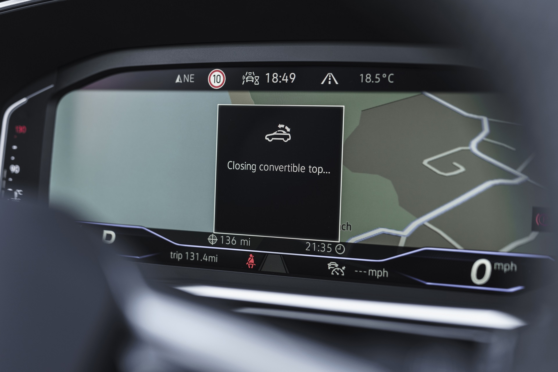 Download 2022 Volkswagen T-Roc Cabriolet - UK version - Digital Instrument Cluster HD Wallpaper 1920x1280 #36