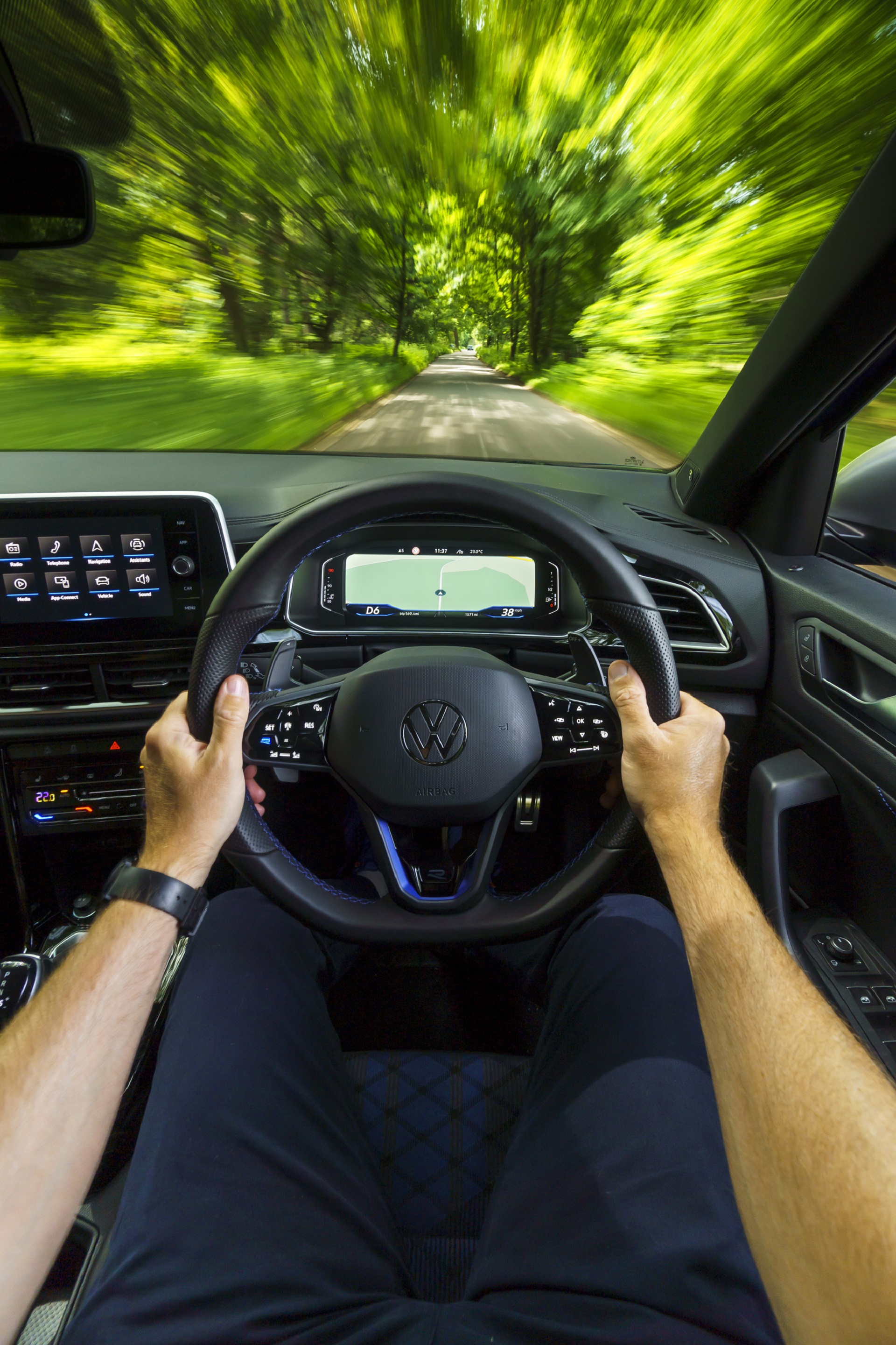 Download 2022 Volkswagen T-Roc R - UK version - Interior, Cockpit HD Phone Wallpaper 1920x2880 #33