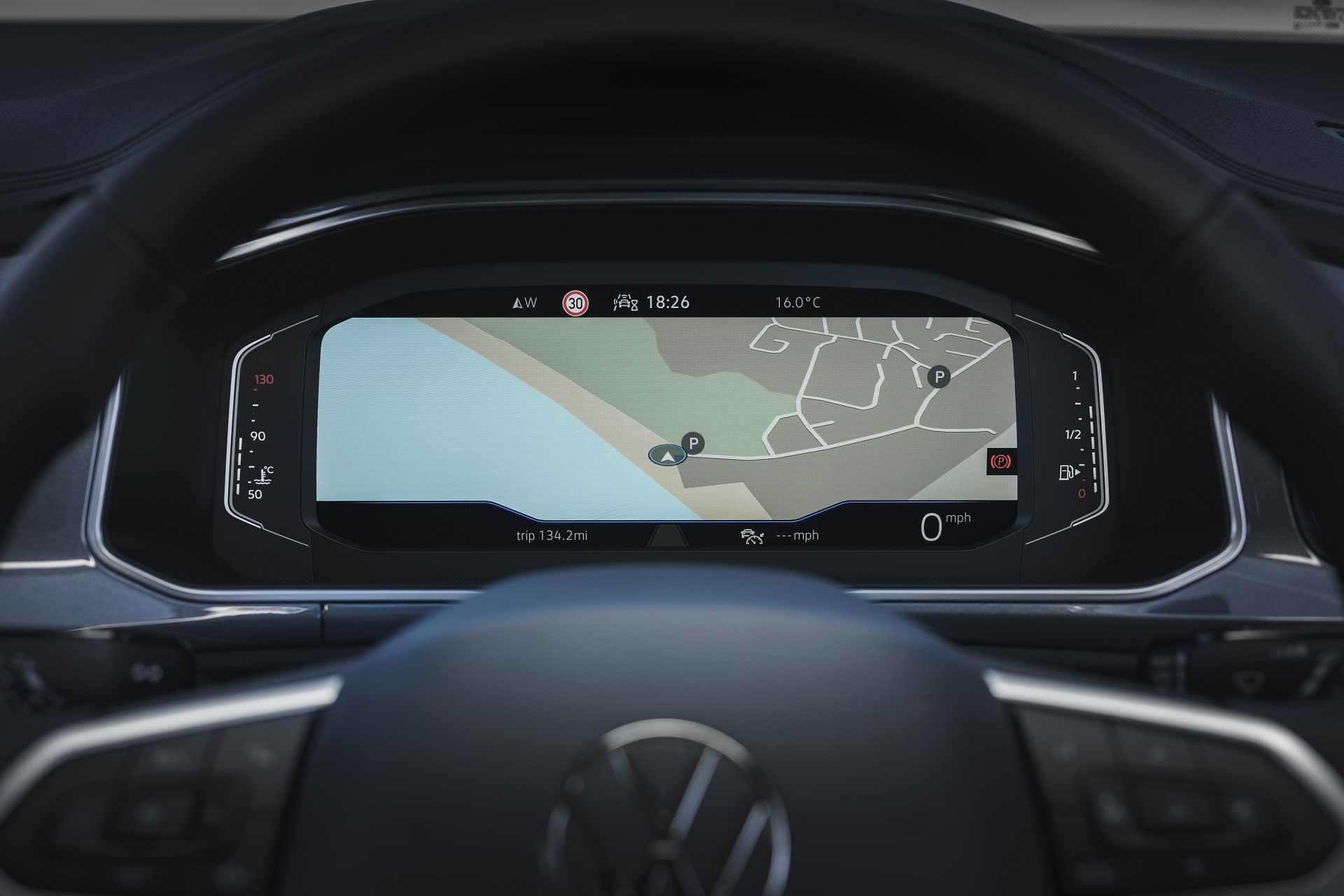 Download 2022 Volkswagen T-Roc - UK version - Digital Instrument Cluster HD Wallpaper 1920x1280 #31