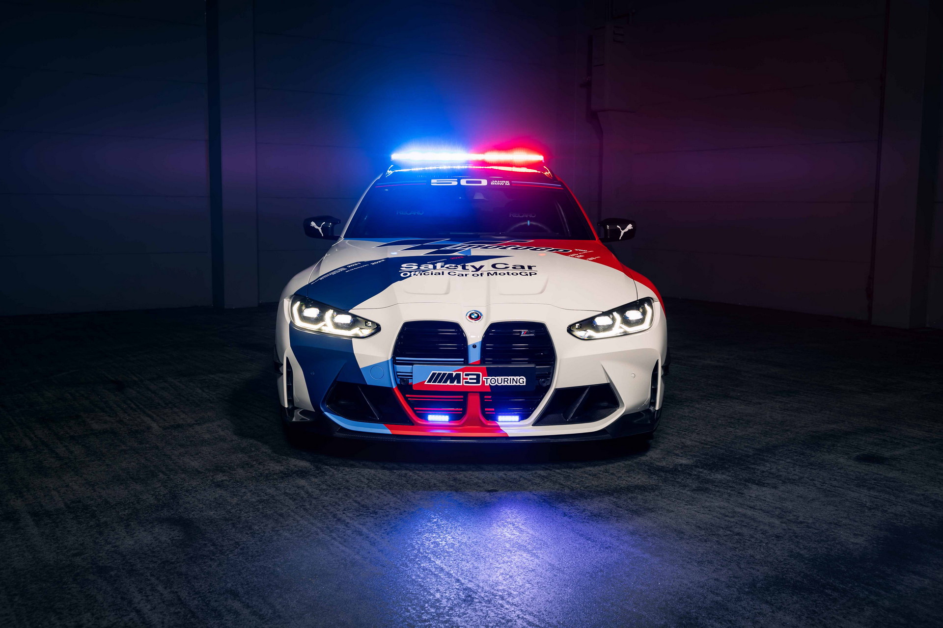 Download 2023 BMW M3 Touring MotoGP Safety Car - Front HD Wallpaper 1920x1280 #3