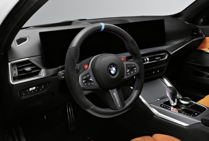 2023 BMW M3 Touring with M Performance Parts - Interior, Steering Wheel Wallpaper 850x575 #31