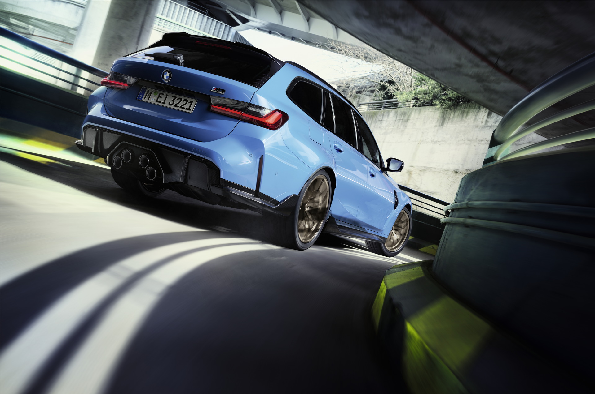 Download 2023 BMW M3 Touring with M Performance Parts - Rear Three-Quarter HD Wallpaper 1920x1274 #5