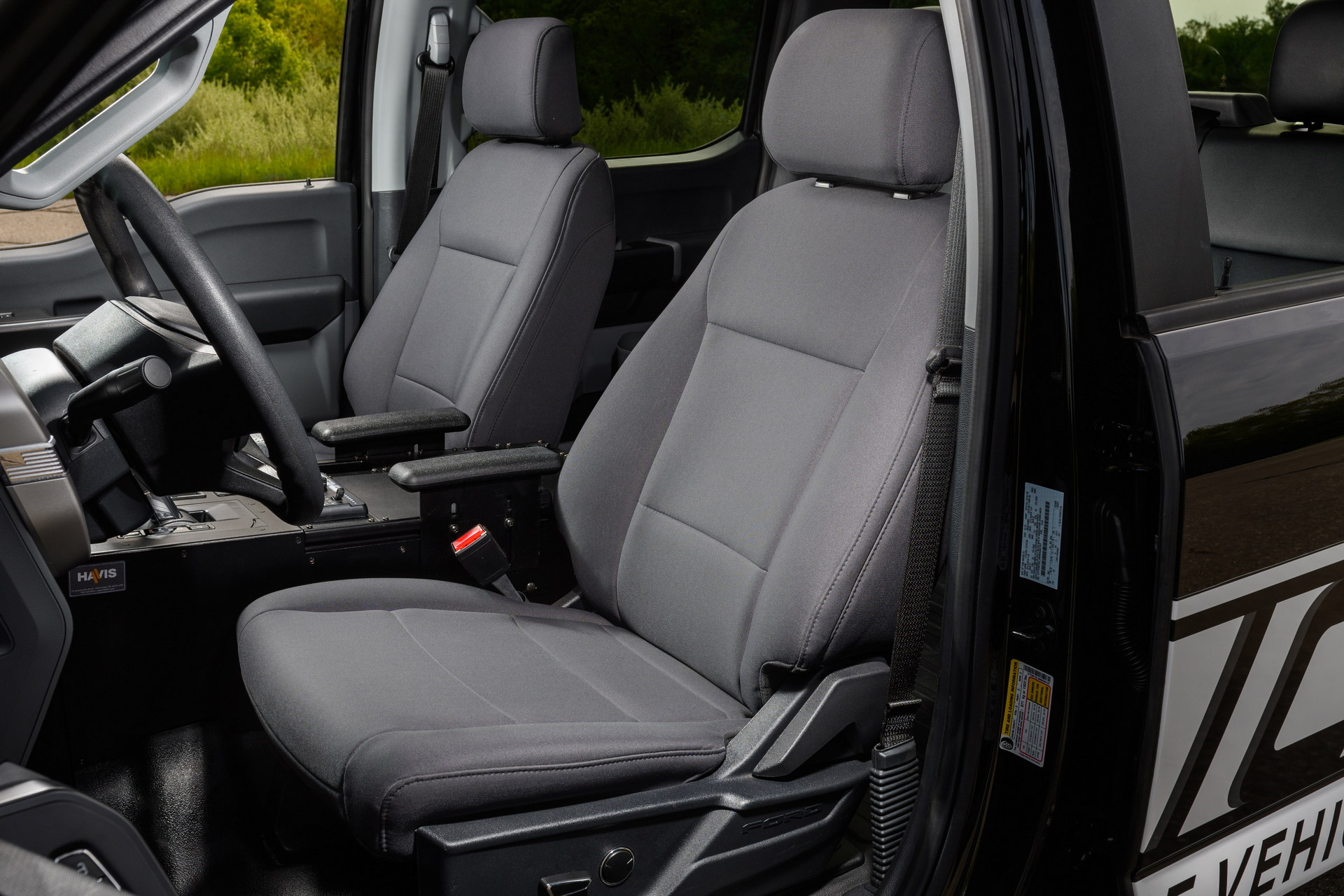 Download 2023 Ford F-150 Lightning Pro SSV - Interior, Front Seats HD Wallpaper 1920x1280 #9