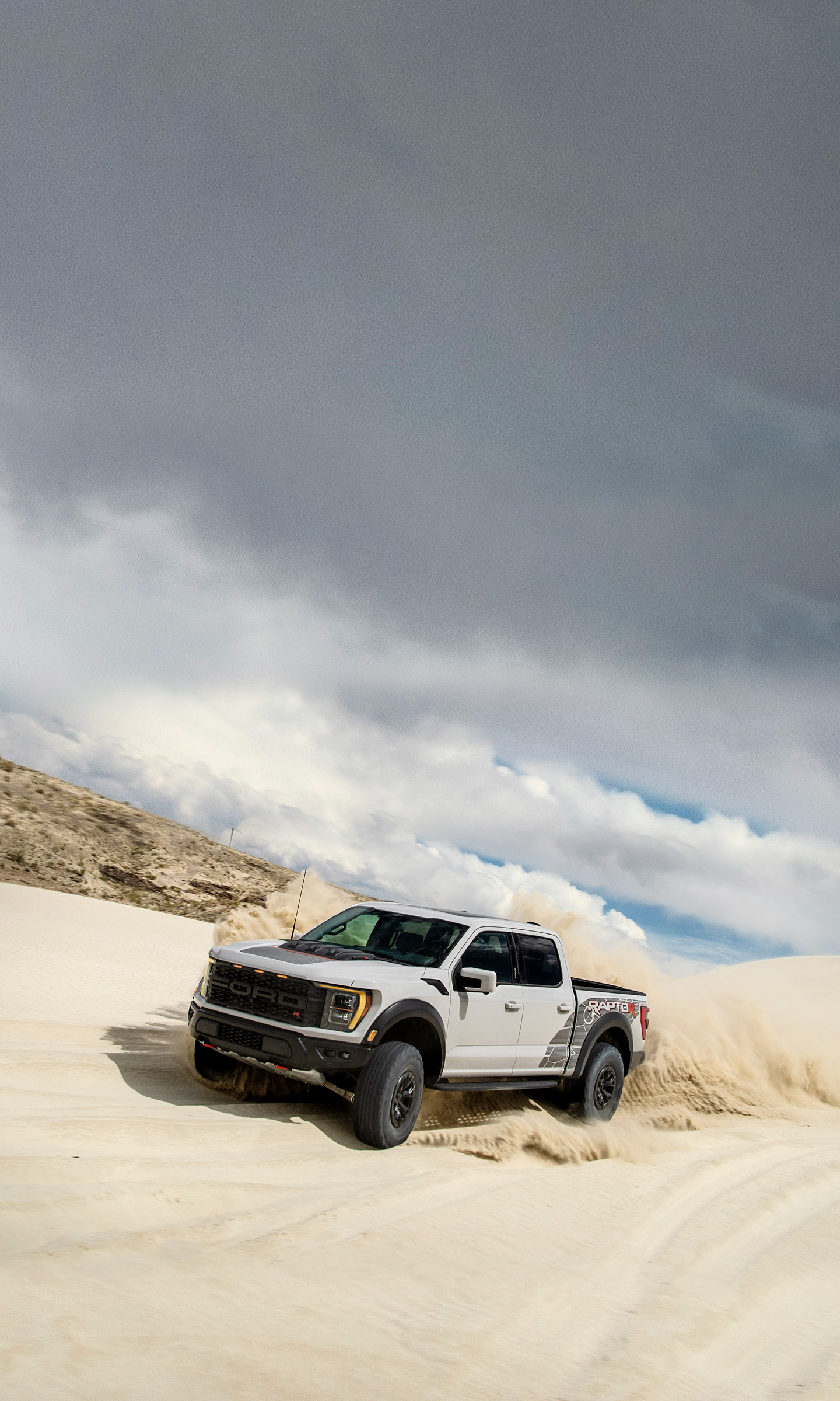 Download 2023 Ford F-150 Raptor R - Front Three-Quarter HD Phone Wallpaper 1440x2400 #7