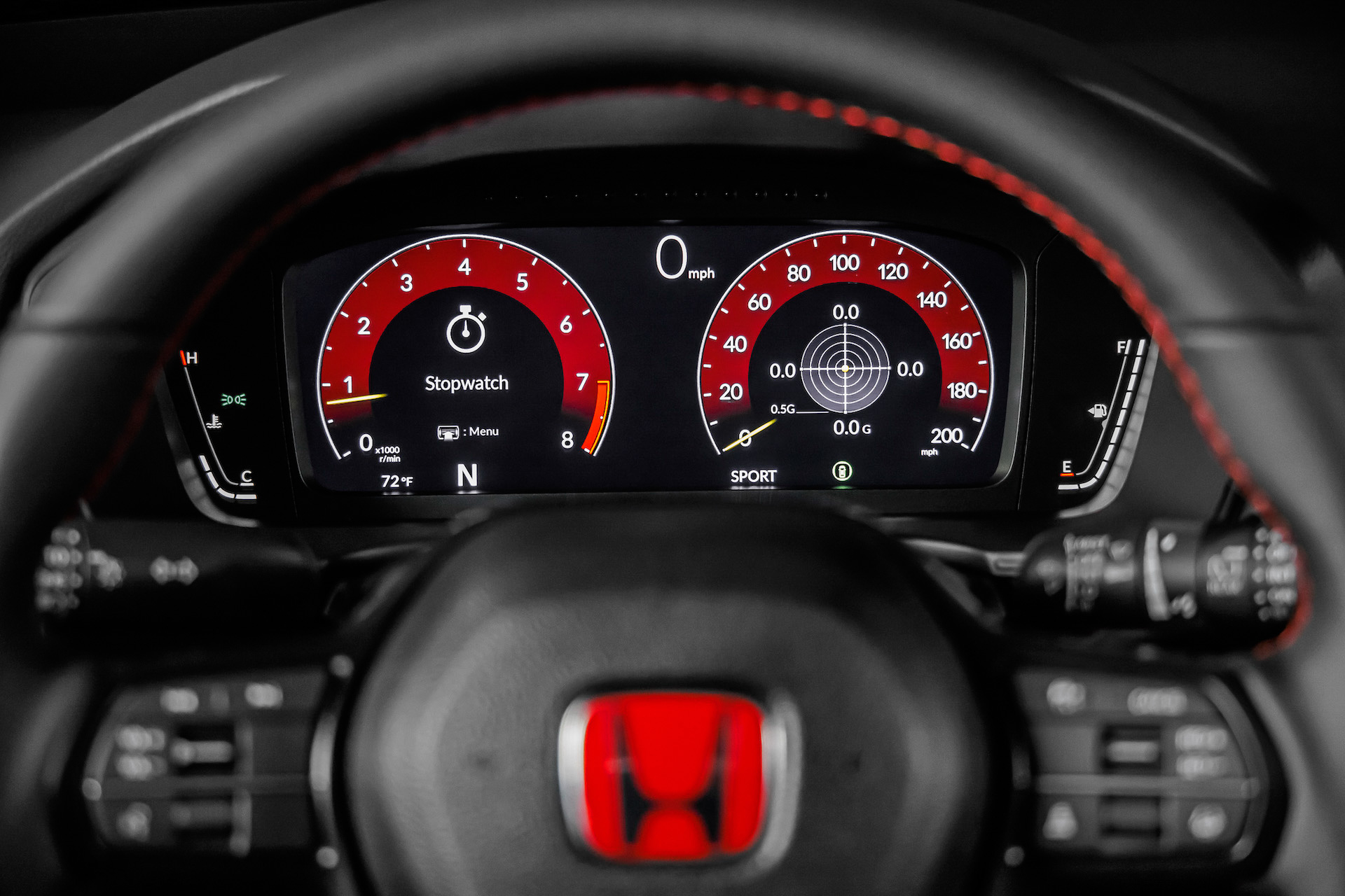 Download 2023 Honda Civic Type R - Instrument Cluster HD Wallpaper 1920x1280 #26