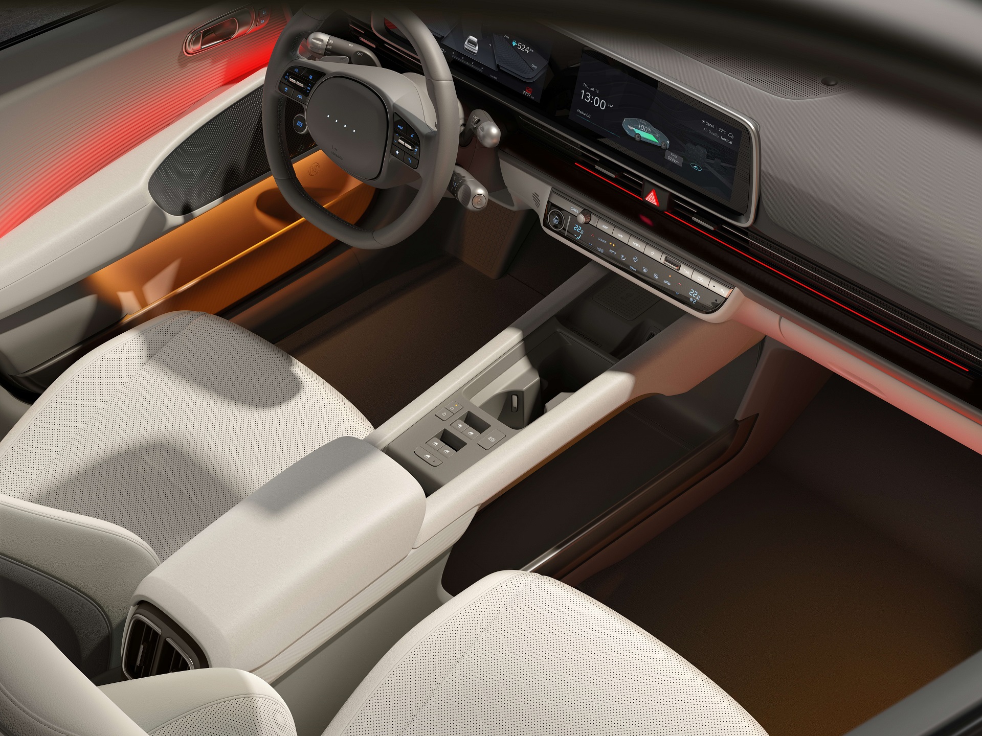 Download 2023 Hyundai Ioniq 6 - Interior, Detail HD Wallpaper 1920x1440 #31