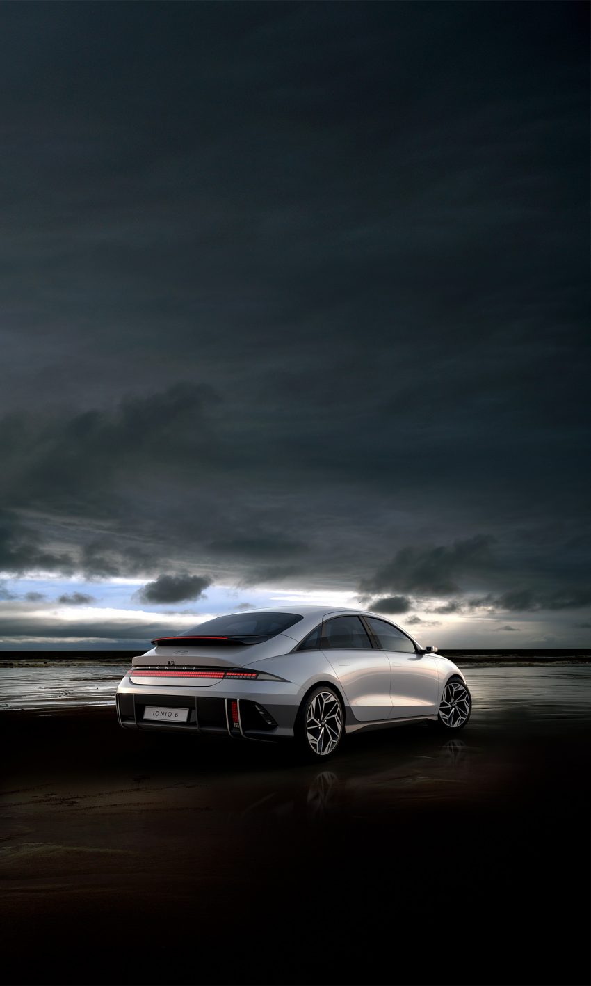 2023 Hyundai Ioniq 6 - Rear Three-Quarter Phone Wallpaper 850x1417 #12
