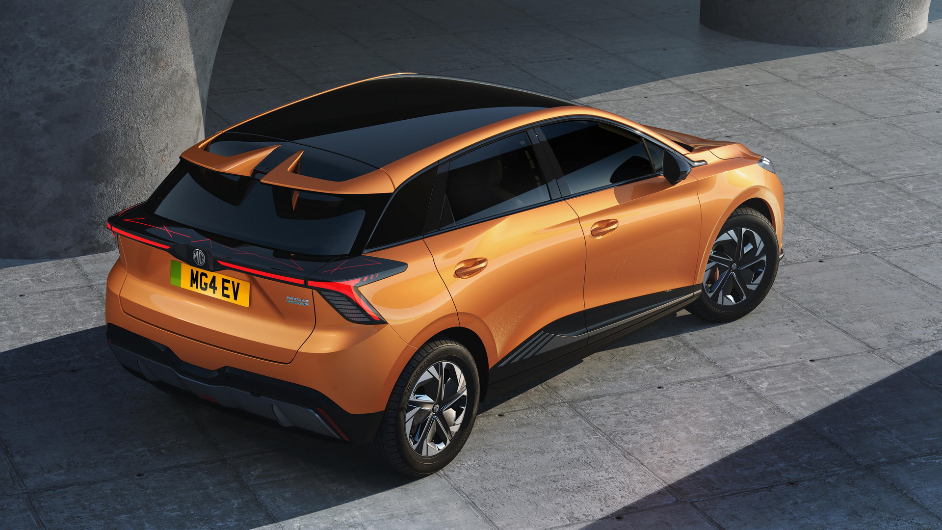 Download 2023 MG 4 EV - Rear Three-Quarter HD Wallpaper 1920x1080 #2