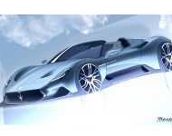 2023 Maserati MC20 Cielo - Design Sketch Wallpaper 190x150