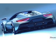2023 Maserati MC20 Cielo - Design Sketch Wallpaper 190x150