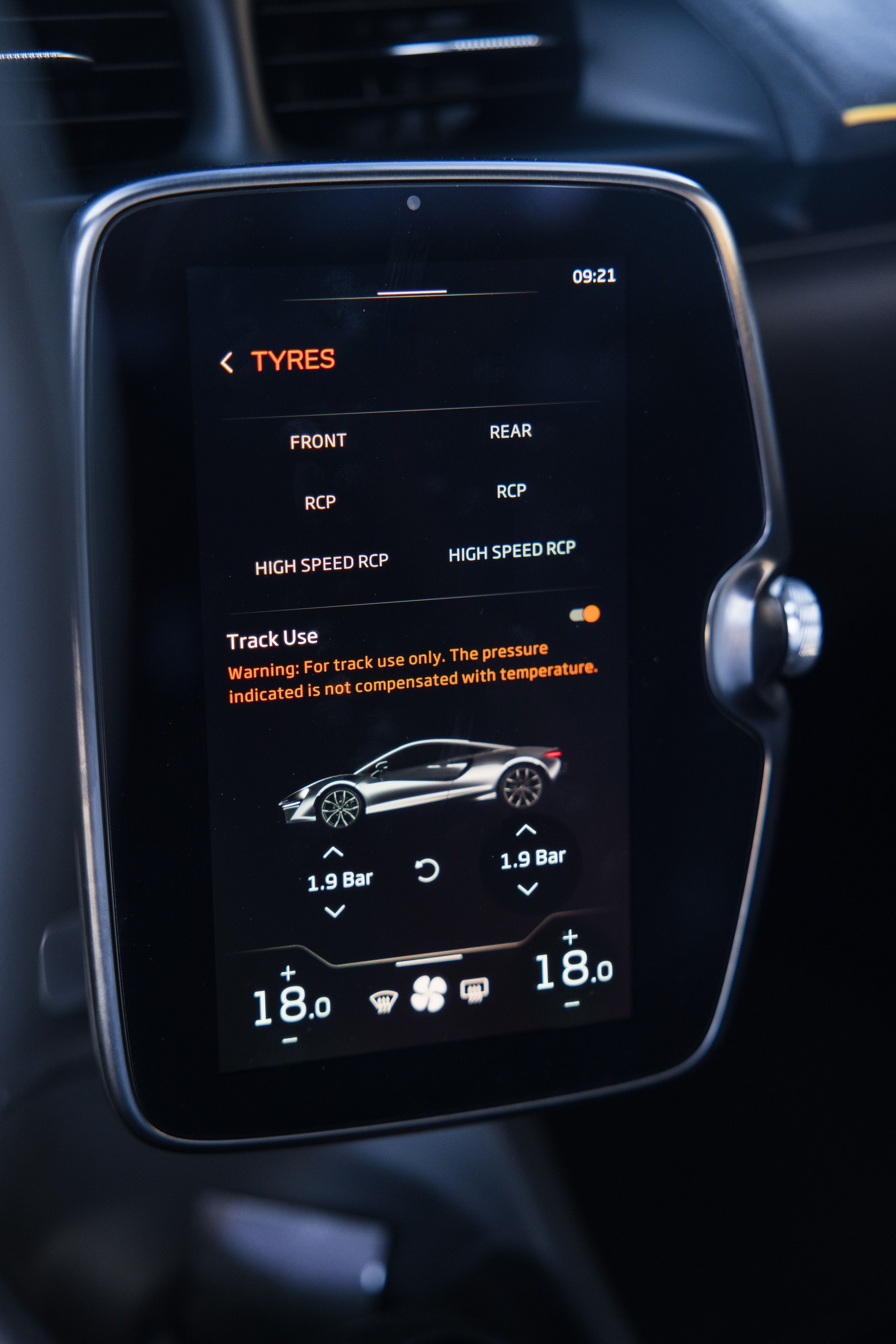 Download 2023 McLaren Artura - Central Console HD Phone Wallpaper 1921x2881 #23