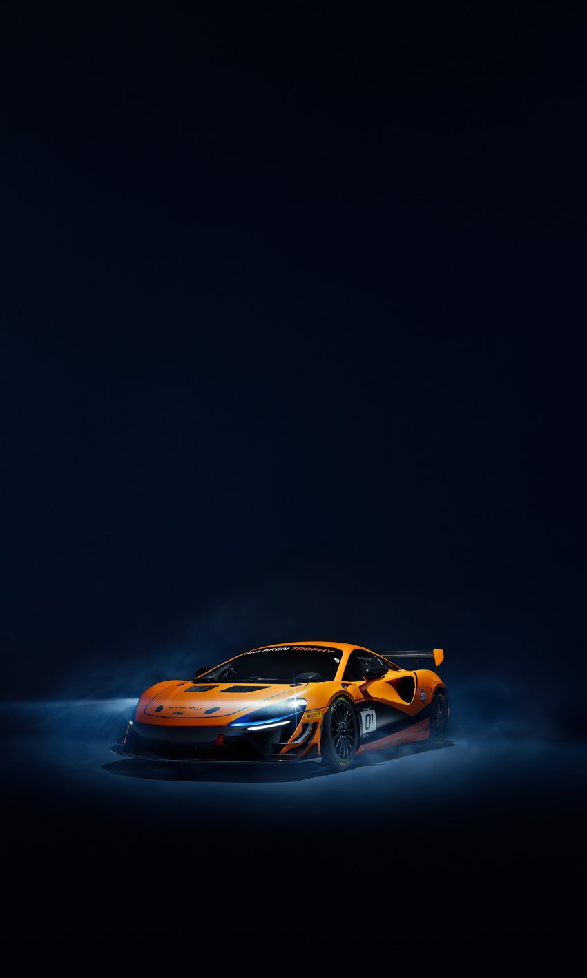 2023 McLaren Artura Trophy Race Car - Front Three-Quarter Phone Wallpaper 850x1417 #4