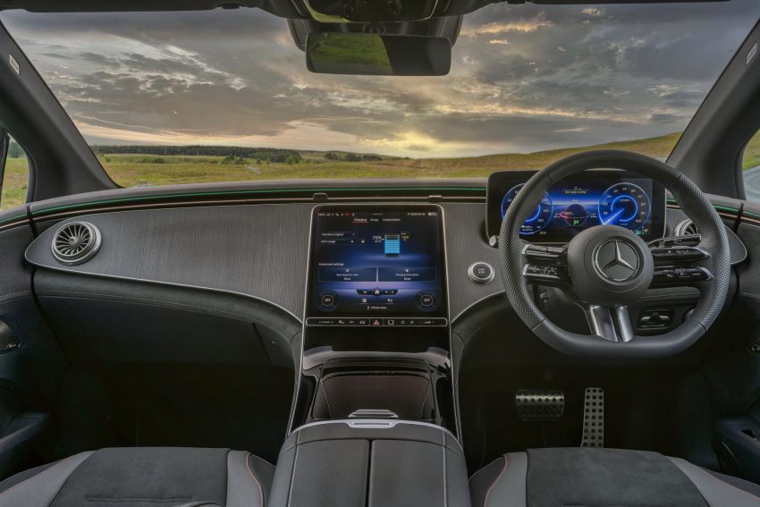 2023 Mercedes-Benz EQE 350+ - UK version - Interior, Cockpit Wallpaper 850x567 #41