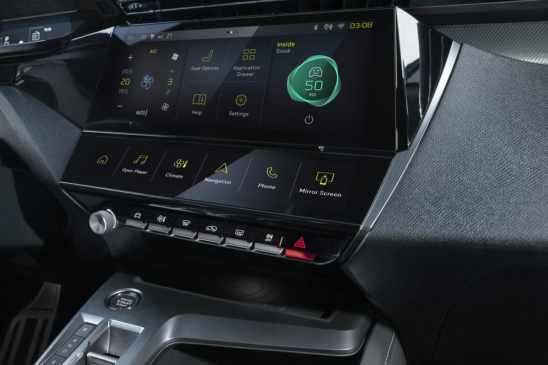 Download 2023 Peugeot 408 - Central Console HD Wallpaper 1920x1280 #95