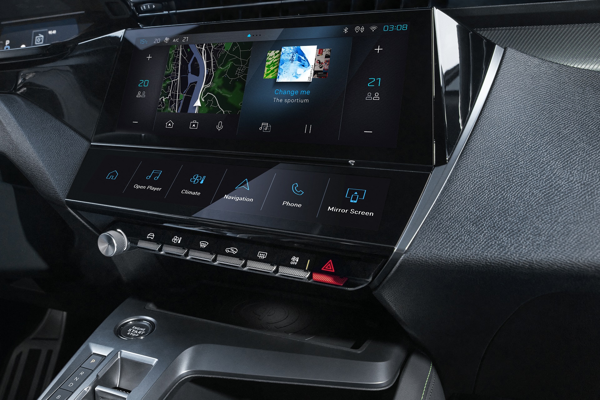 Download 2023 Peugeot 408 - Central Console HD Wallpaper 1920x1280 #97