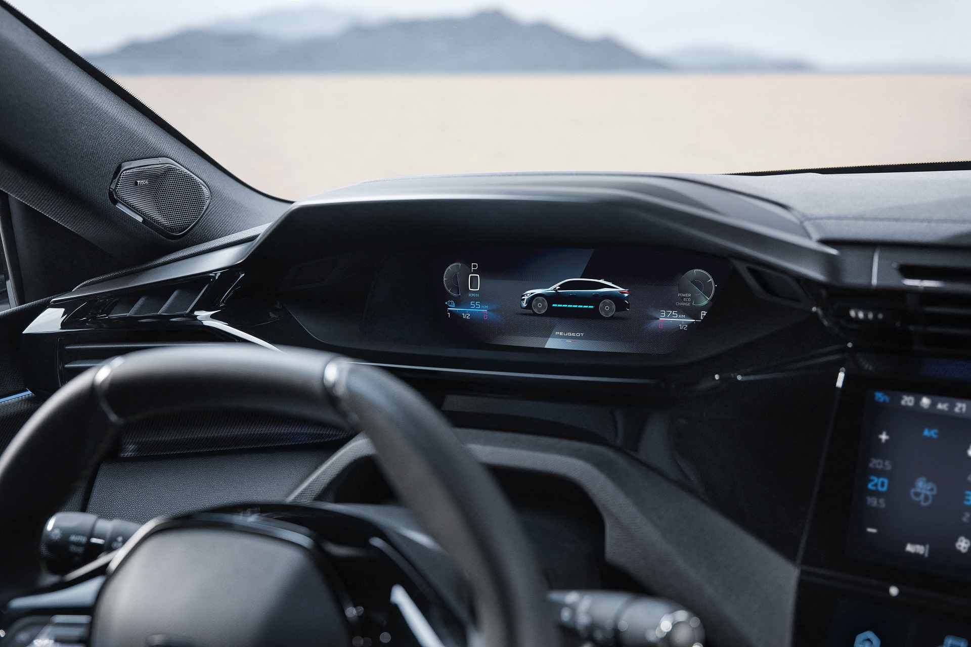 Download 2023 Peugeot 408 - Digital Instrument Cluster HD Wallpaper 1920x1280 #91