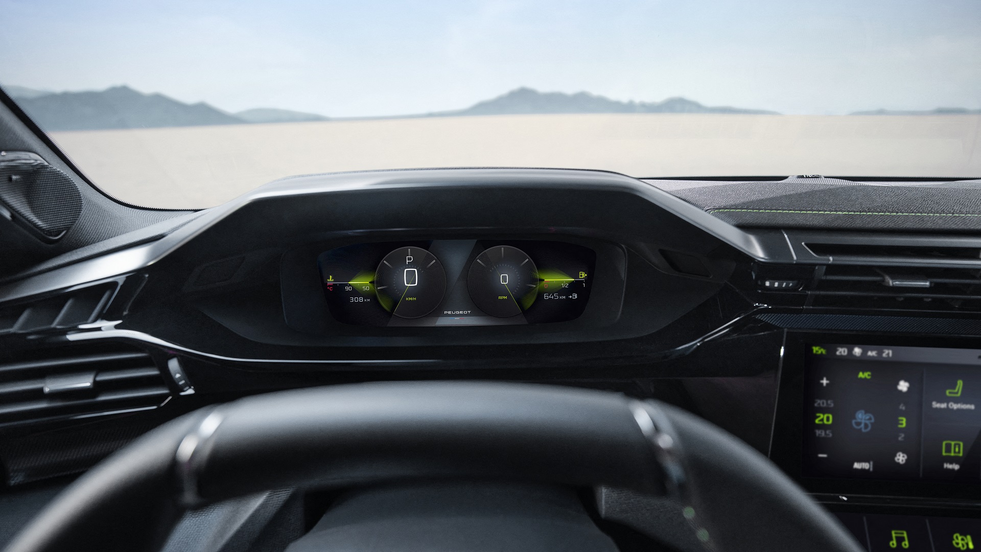 Download 2023 Peugeot 408 - Digital Instrument Cluster HD Wallpaper 1920x1080 #90