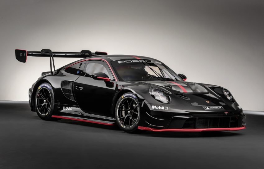 2023 Porsche 911 GT3 R - Front Three-Quarter Wallpaper 850x544 #1