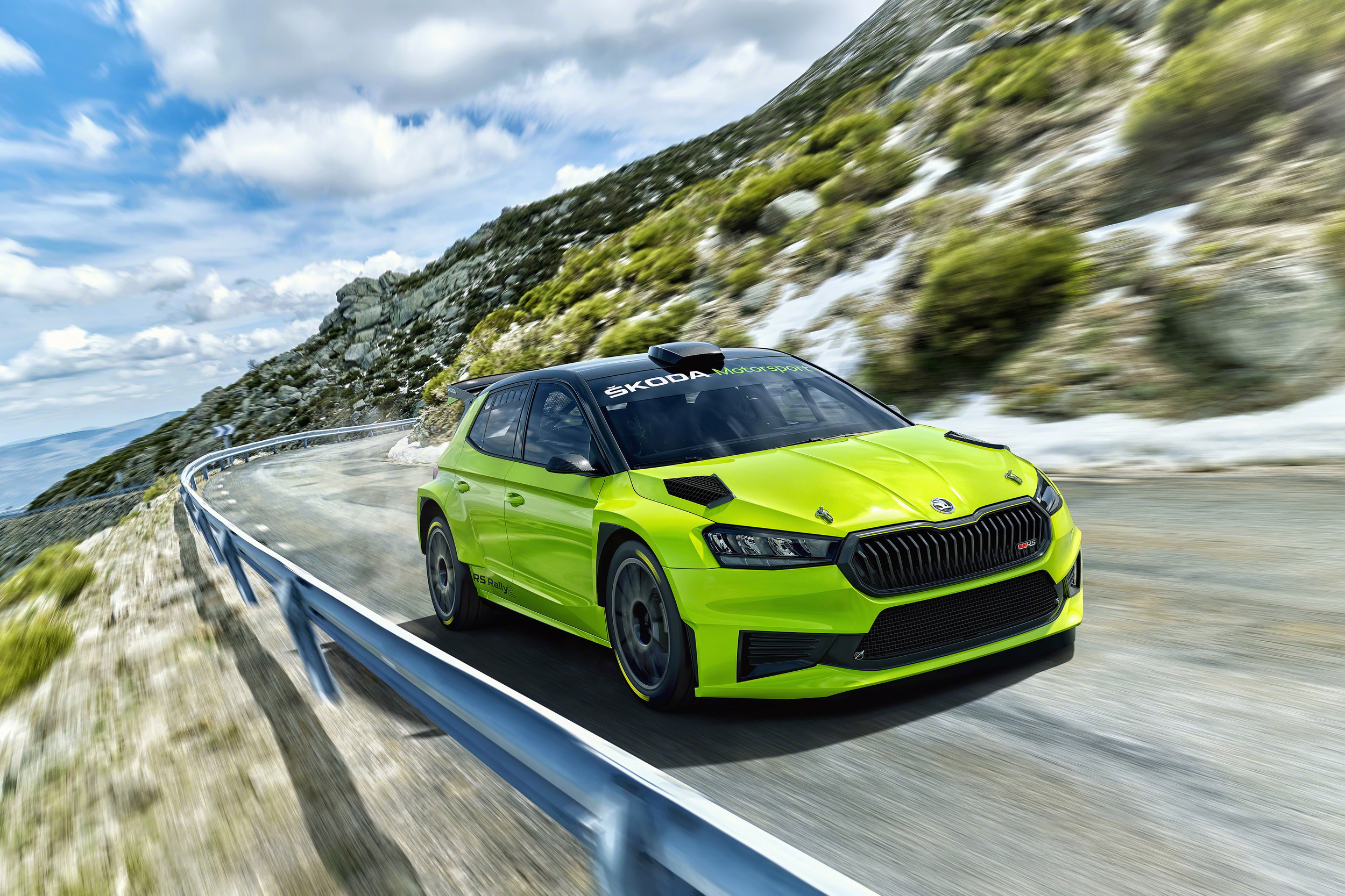 Download 2023 Skoda Fabia RS Rally2 - Front Three-Quarter HD Wallpaper 2500x1667 #2