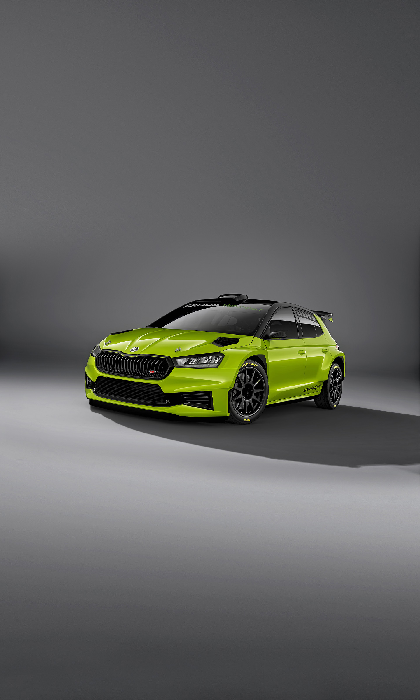 Download 2023 Skoda Fabia RS Rally2 - Front Three-Quarter HD Phone Wallpaper 1440x2400 #12