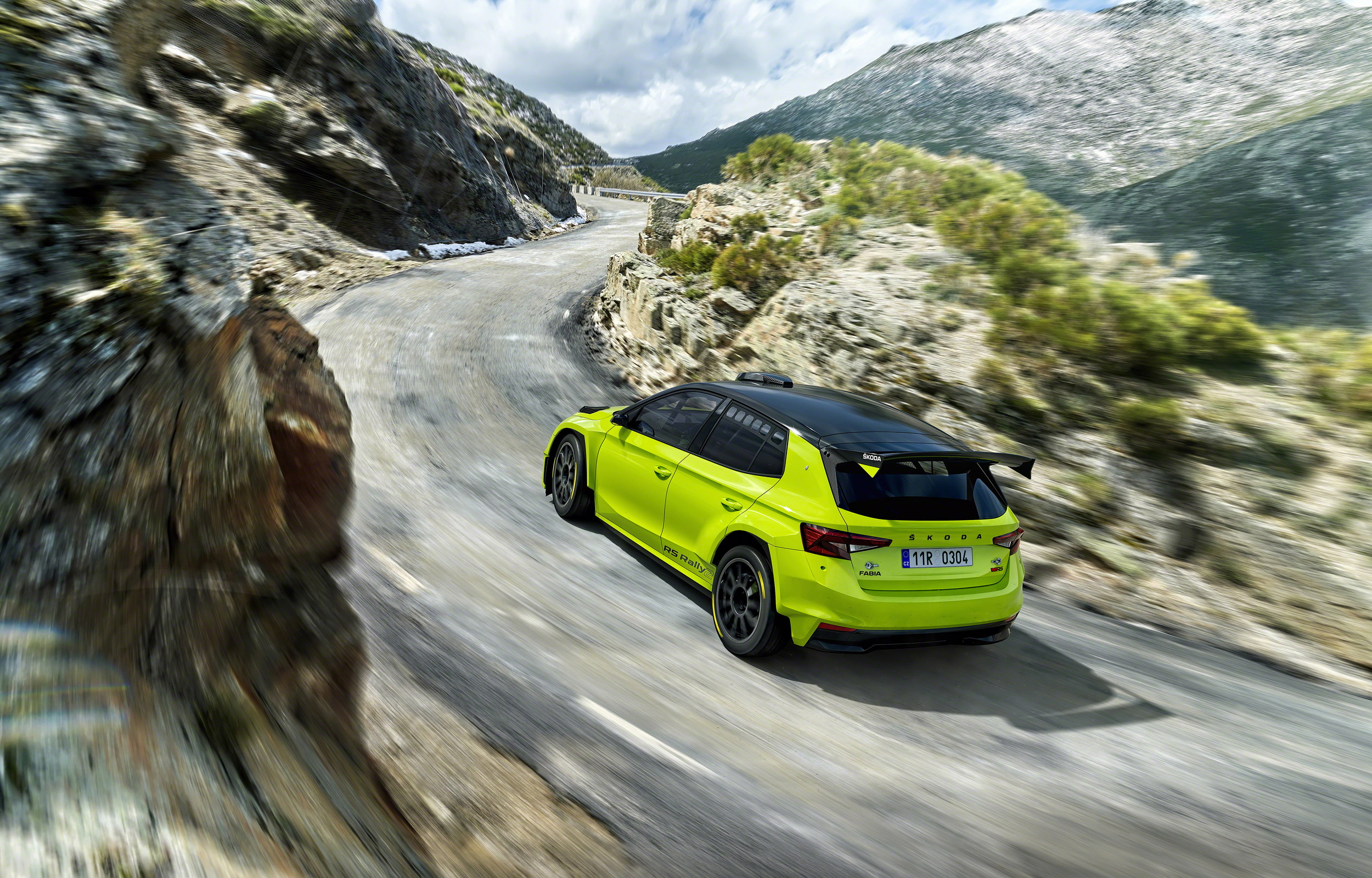 Download 2023 Skoda Fabia RS Rally2 - Rear Three-Quarter HD Wallpaper 2500x1599 #7