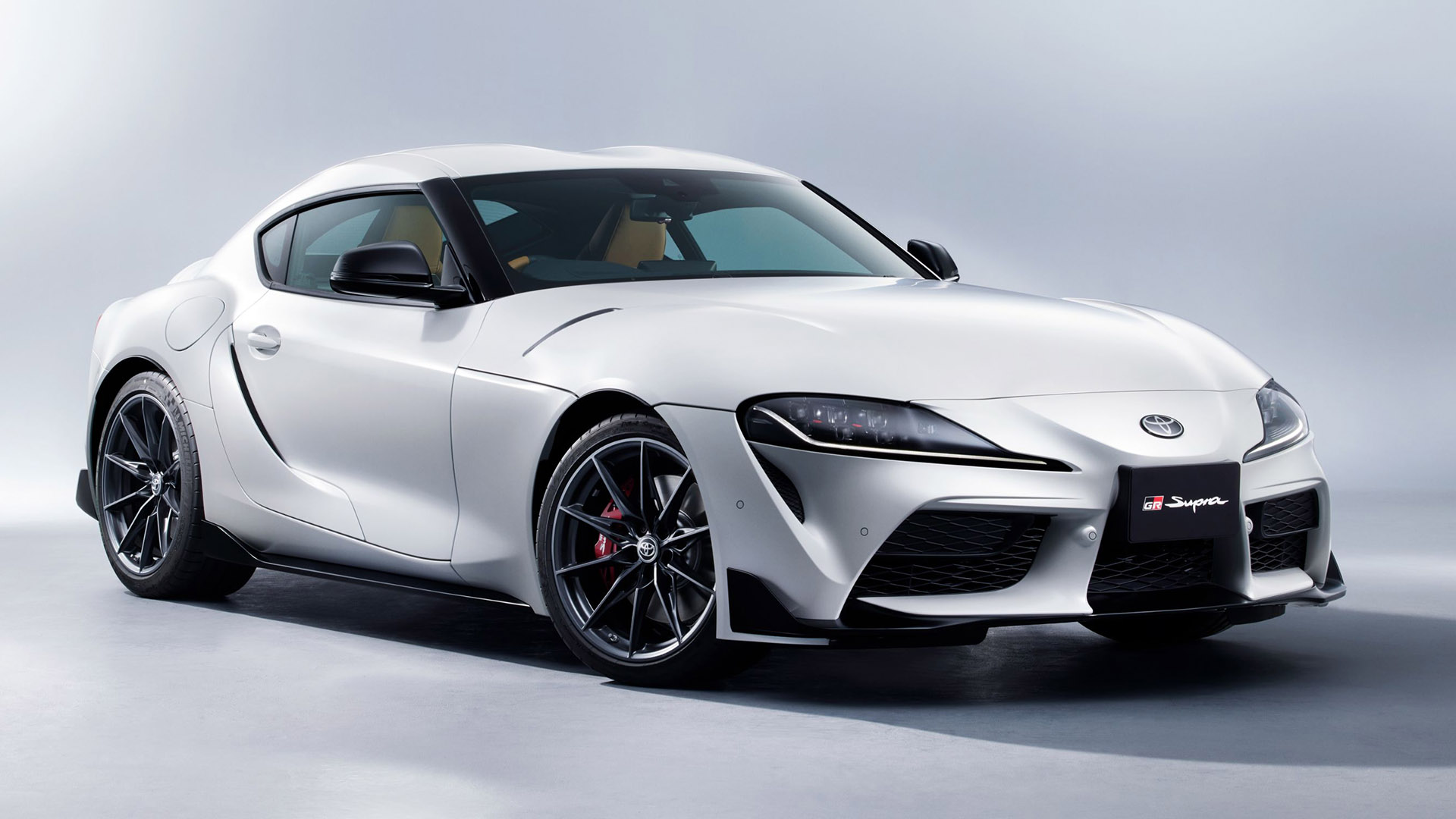 Download 2023 Toyota GR Supra Matte White Edition - Front Three-Quarter HD Wallpaper 1920x1080 #1