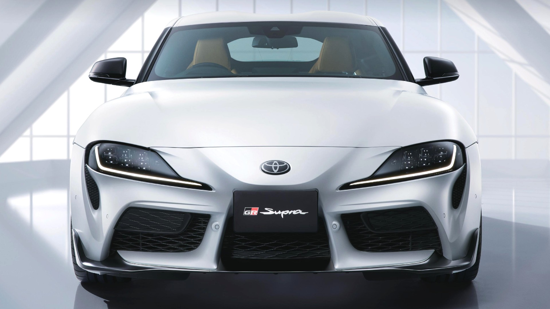 Download 2023 Toyota GR Supra Matte White Edition - Front HD Wallpaper 1920x1080 #2