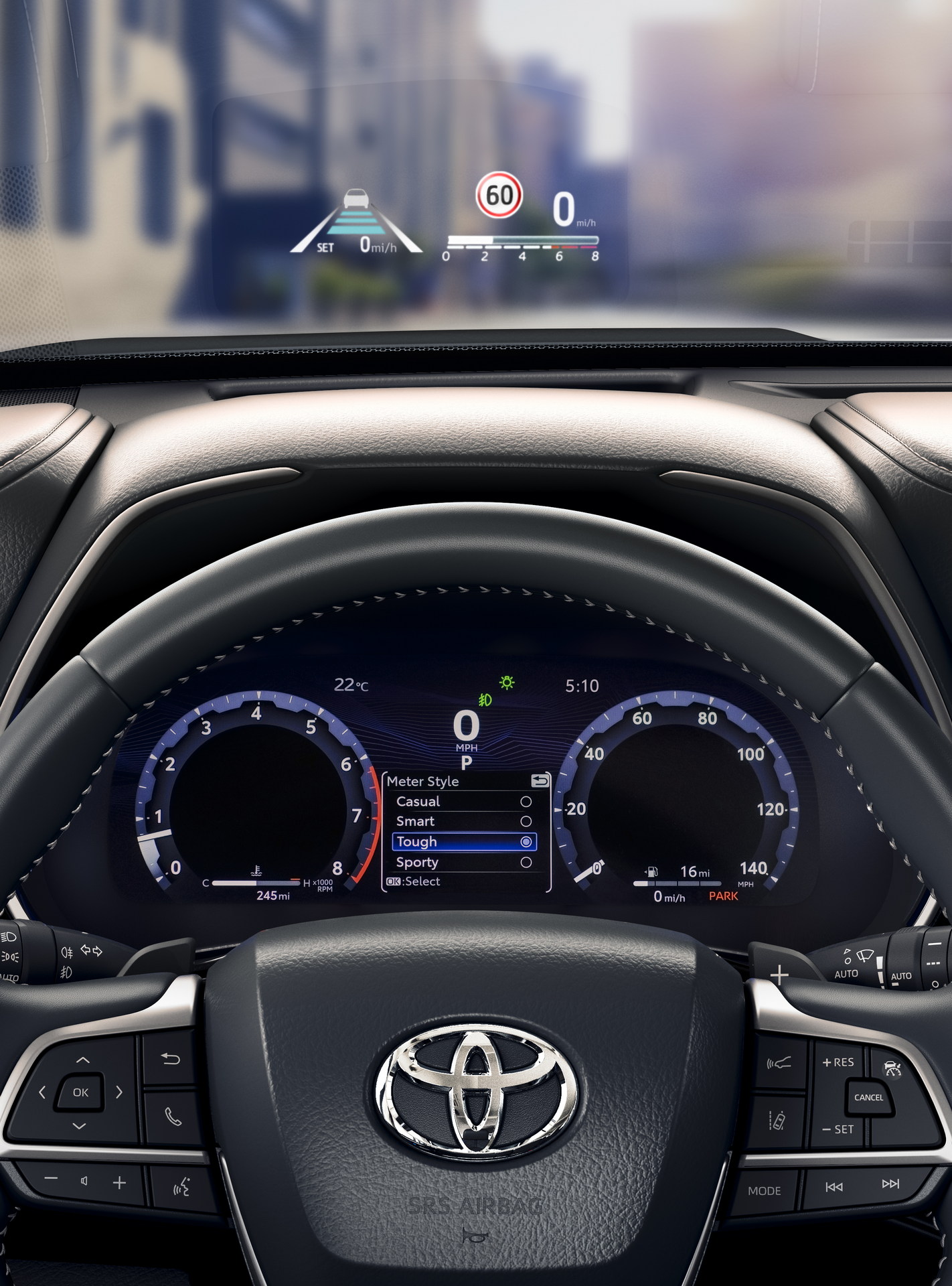Download 2023 Toyota Highlander Turbo - EU Version - Instrument Cluster HD Phone Wallpaper 1422x1920 #7