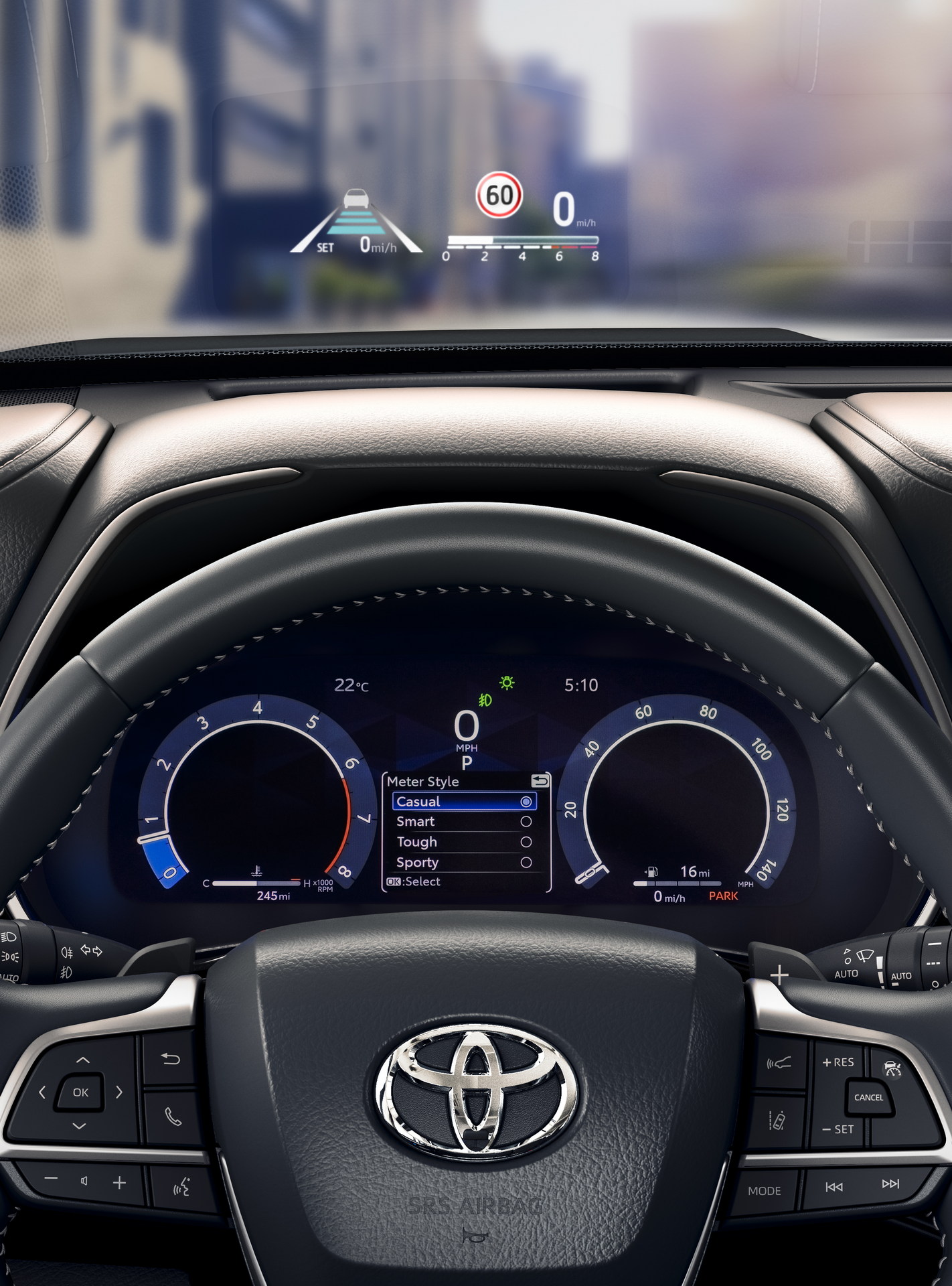 Download 2023 Toyota Highlander Turbo - EU Version - Instrument Cluster HD Phone Wallpaper 1422x1920 #6
