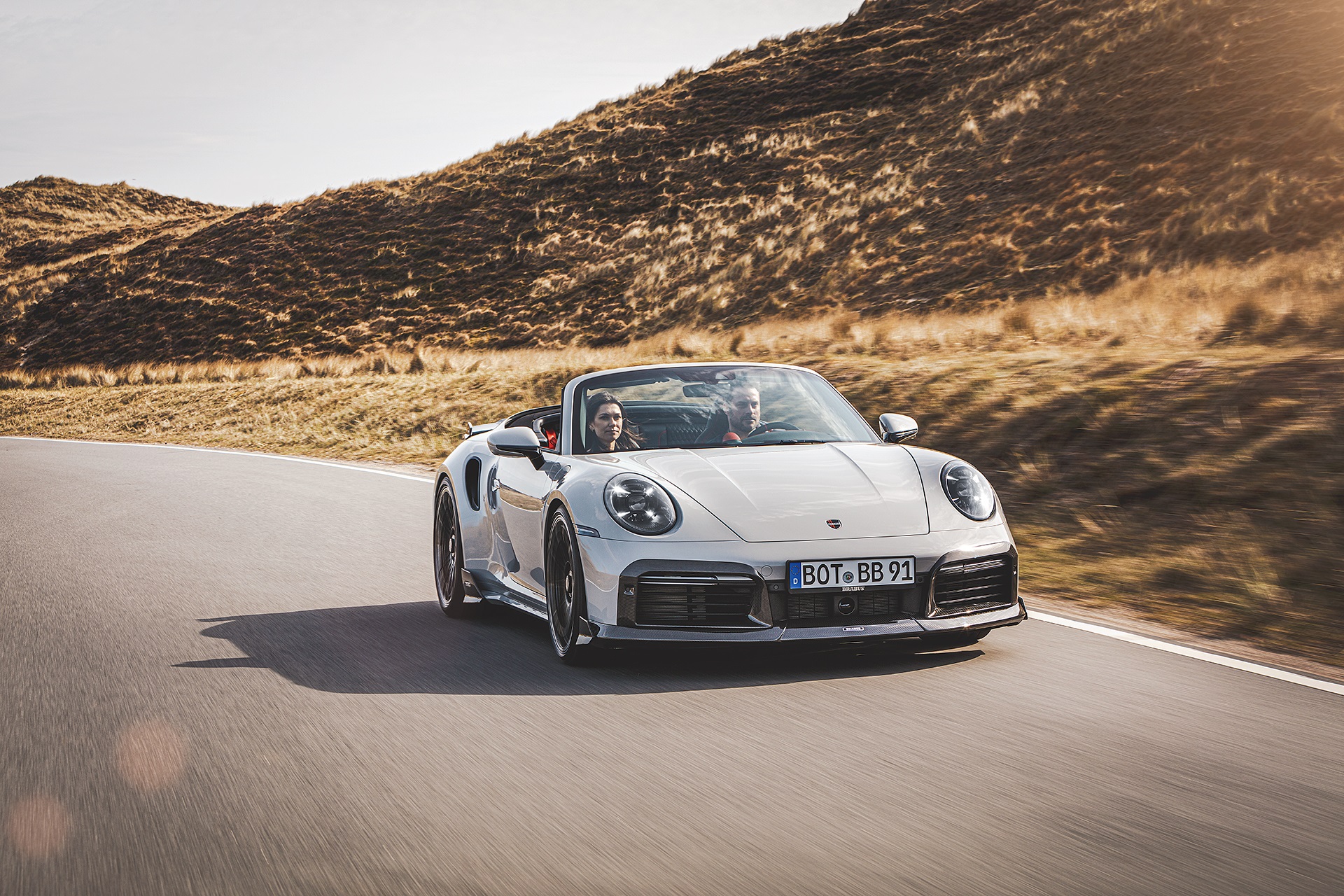 Download 2022 Brabus 820 based on Porsche 911 Turbo S Cabriolet - Front HD Wallpaper 1920x1280 #12