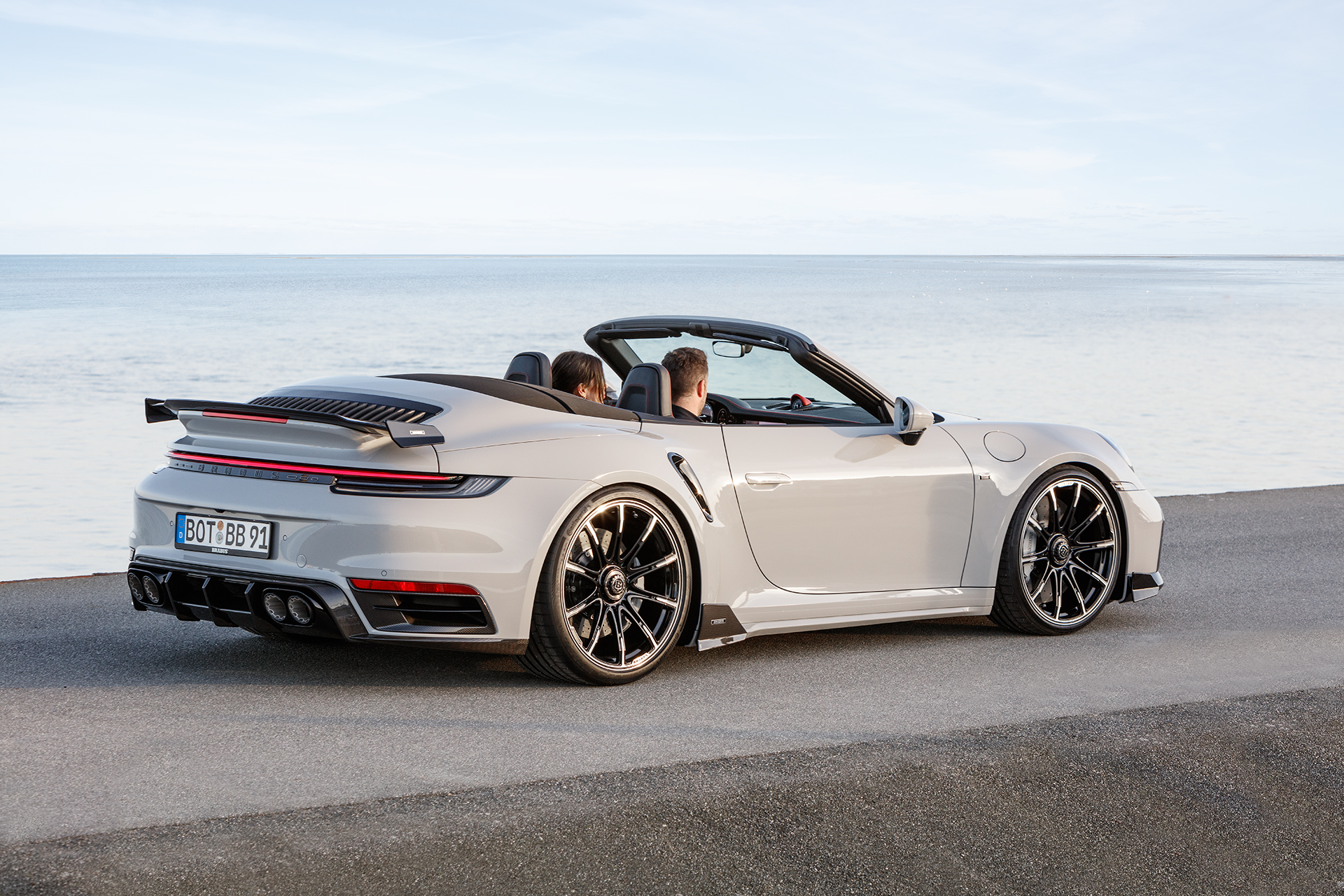Download 2022 Brabus 820 based on Porsche 911 Turbo S Cabriolet - Rear Three-Quarter HD Wallpaper 1920x1280 #20