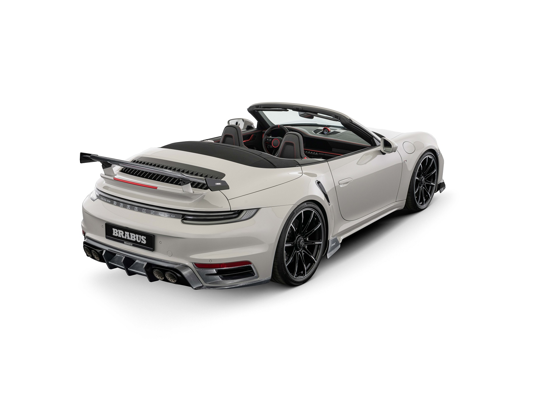 Download 2022 Brabus 820 based on Porsche 911 Turbo S Cabriolet - Rear Three-Quarter HD Wallpaper 1920x1360 #138