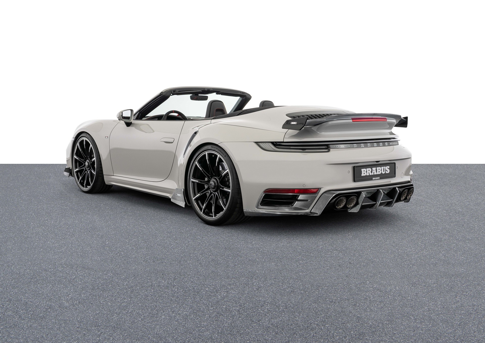 Download 2022 Brabus 820 based on Porsche 911 Turbo S Cabriolet - Rear Three-Quarter HD Wallpaper 1920x1360 #131