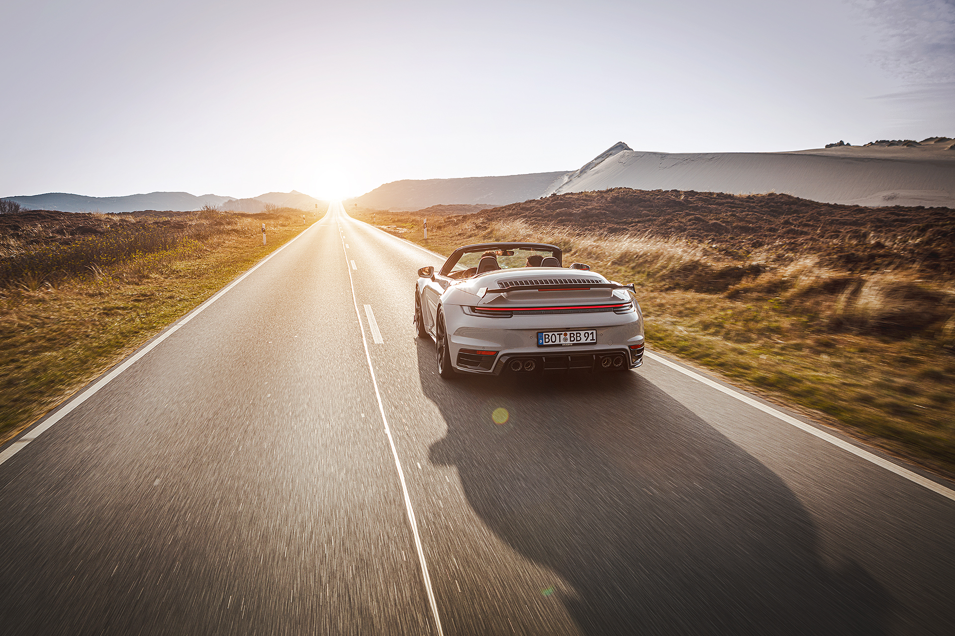 Download 2022 Brabus 820 based on Porsche 911 Turbo S Cabriolet - Rear HD Wallpaper 1920x1280 #14