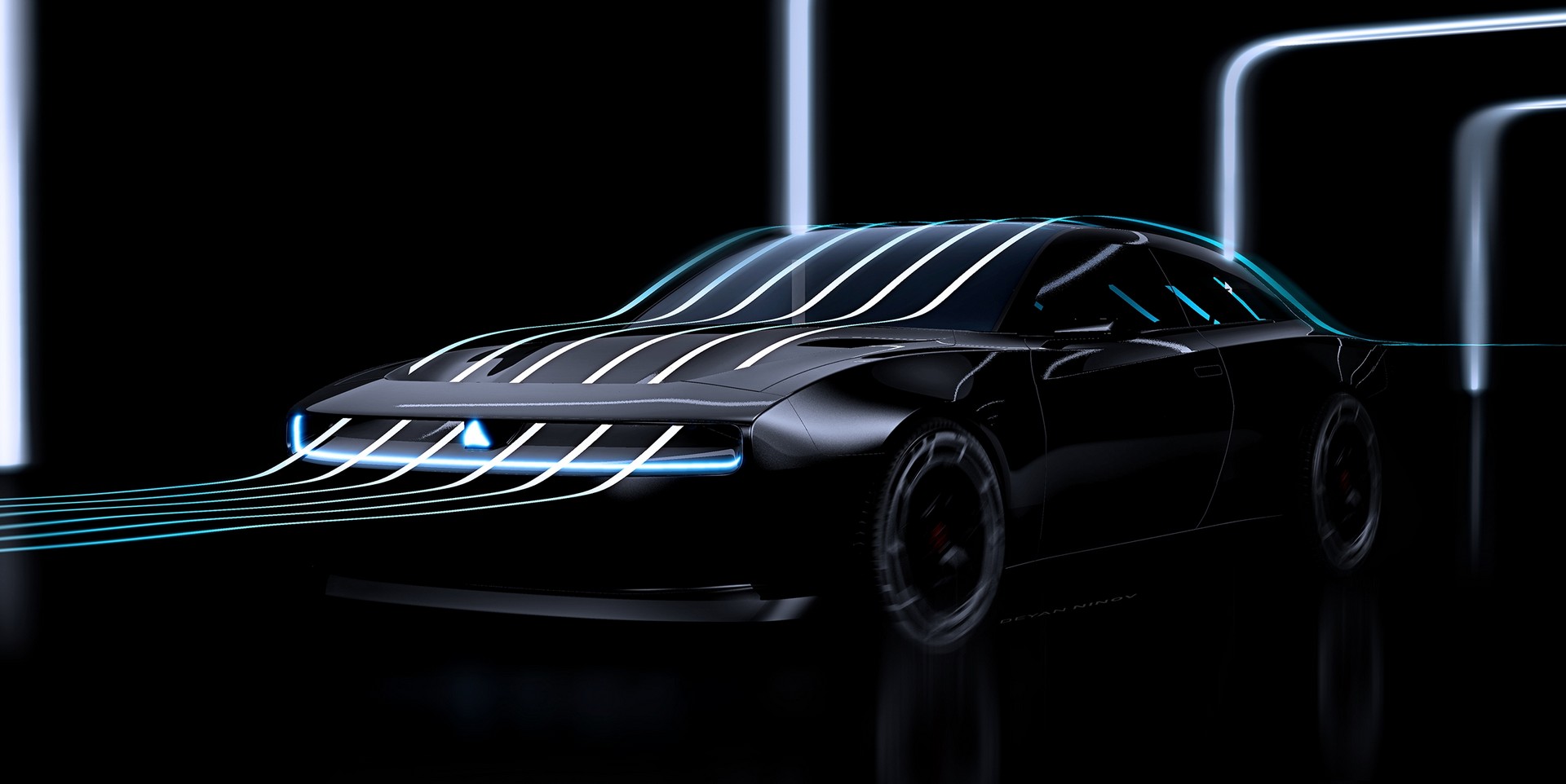 Download 2022 Dodge Charger Daytona SRT Concept - Aerodynamics HD Wallpaper 1920x962 #15