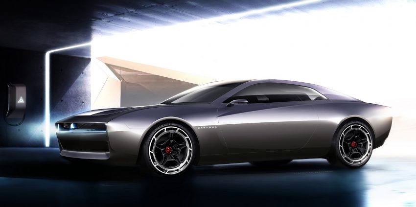 2022 Dodge Charger Daytona SRT Concept - Design Sketch Wallpaper 850x423 #39