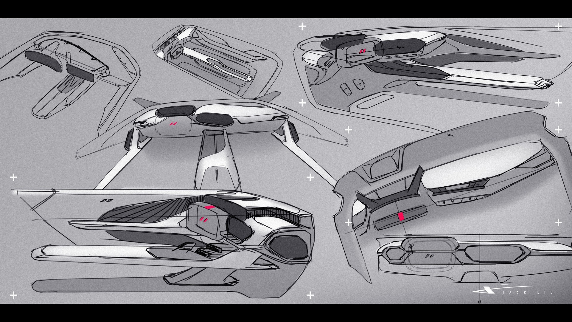 Download 2022 Dodge Charger Daytona SRT Concept - Design Sketch HD Wallpaper 1920x1080 #48