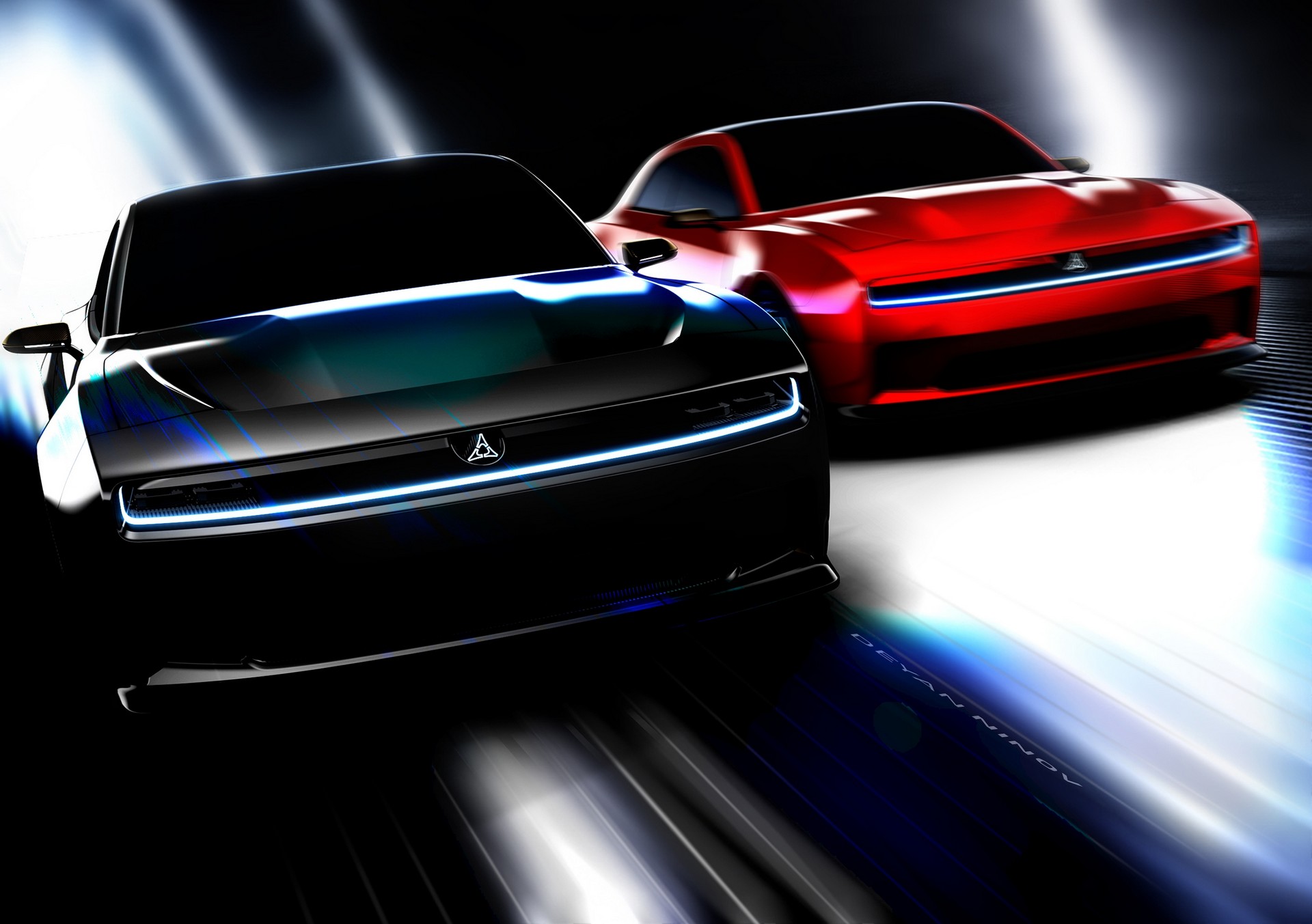 Download 2022 Dodge Charger Daytona SRT Concept - Design Sketch HD Wallpaper 1920x1353 #41