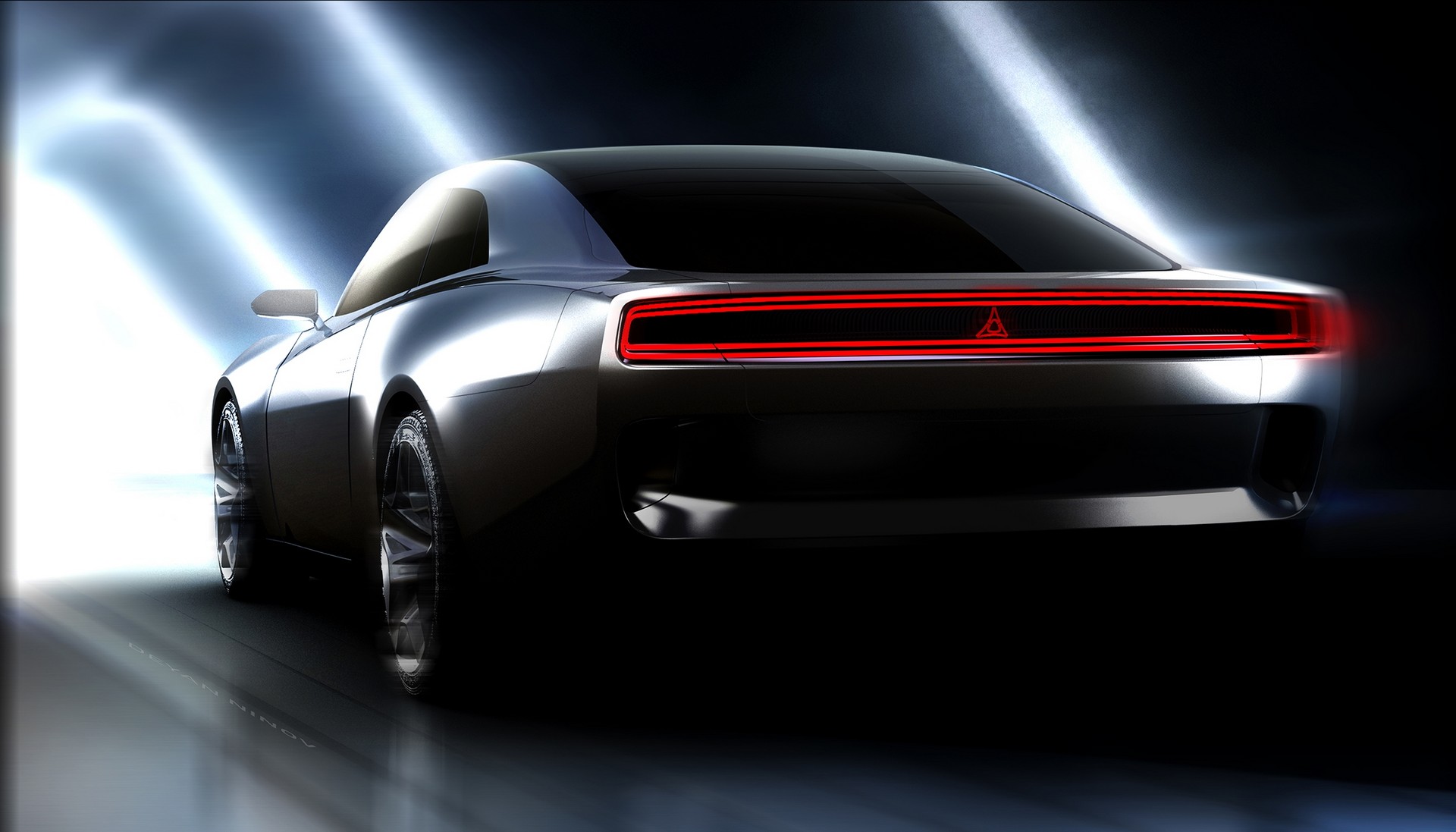 Download 2022 Dodge Charger Daytona SRT Concept - Design Sketch HD Wallpaper 1920x1097 #42