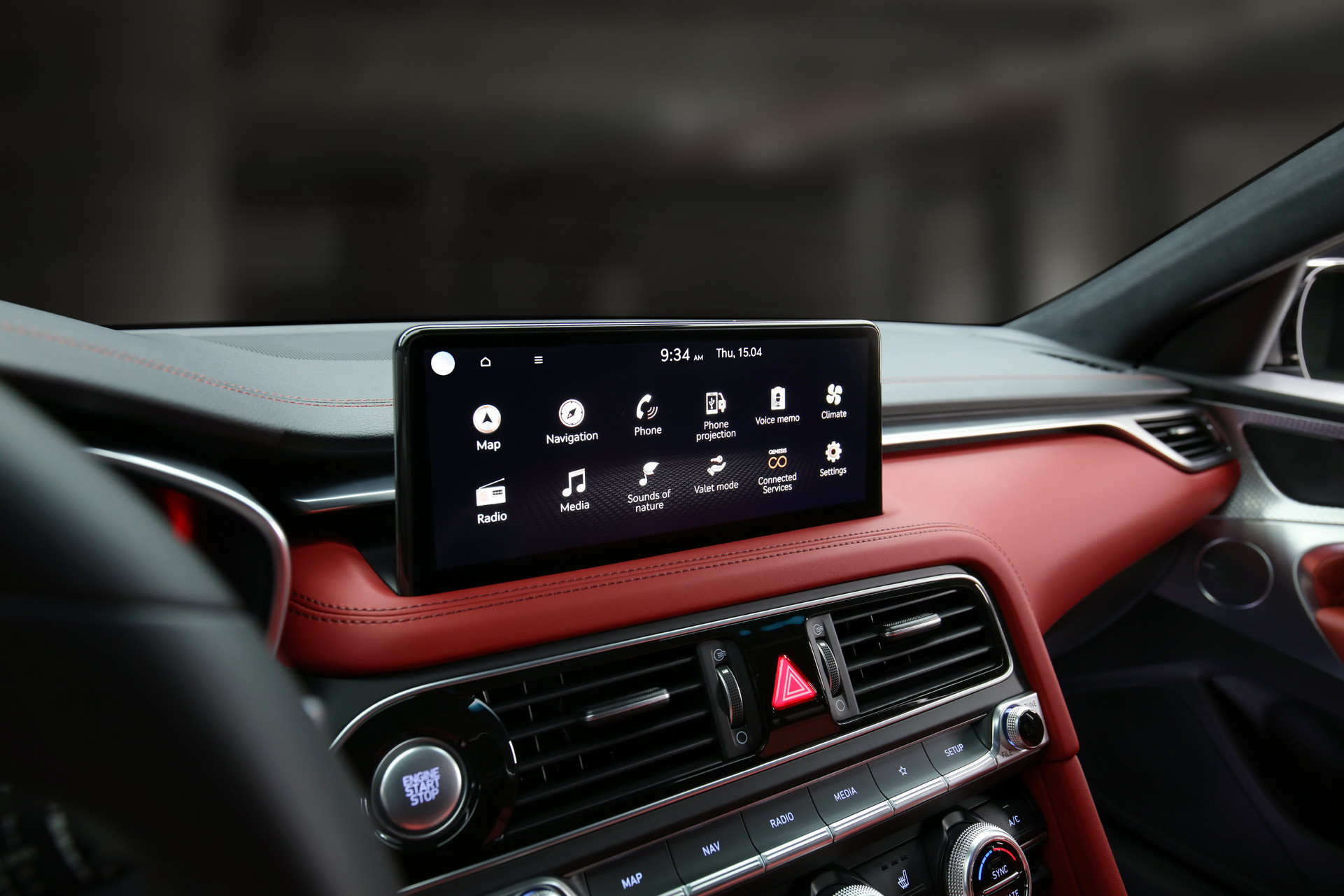 Download 2022 Genesis G70 Shooting Brake - Central Console HD Wallpaper 1921x1281 #129