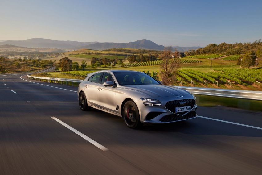 2022 Genesis G70 Shooting Brake - Front Three-Quarter Wallpaper 850x567 #14