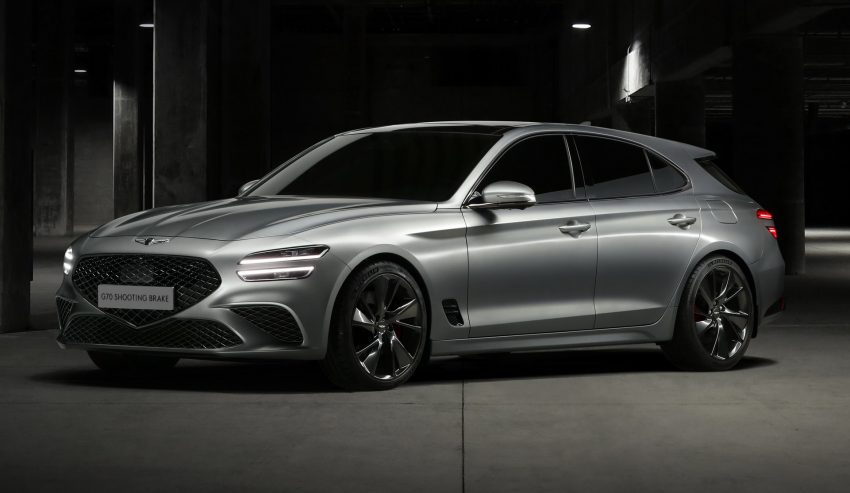 2022 Genesis G70 Shooting Brake - Front Three-Quarter Wallpaper 850x493 #120