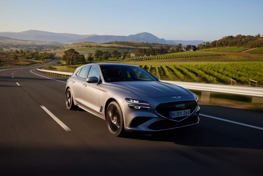 2022 Genesis G70 Shooting Brake - Front Three-Quarter Wallpaper 850x567 #16