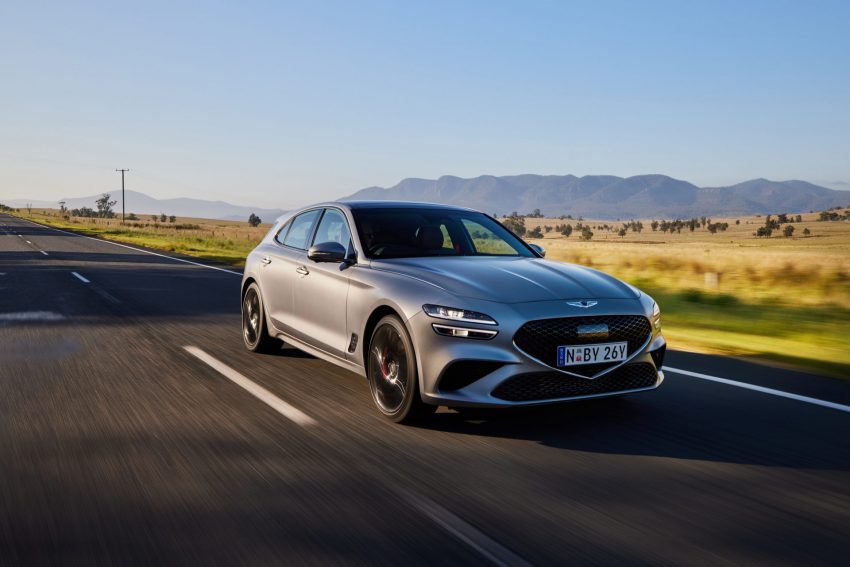 2022 Genesis G70 Shooting Brake - Front Three-Quarter Wallpaper 850x567 #18