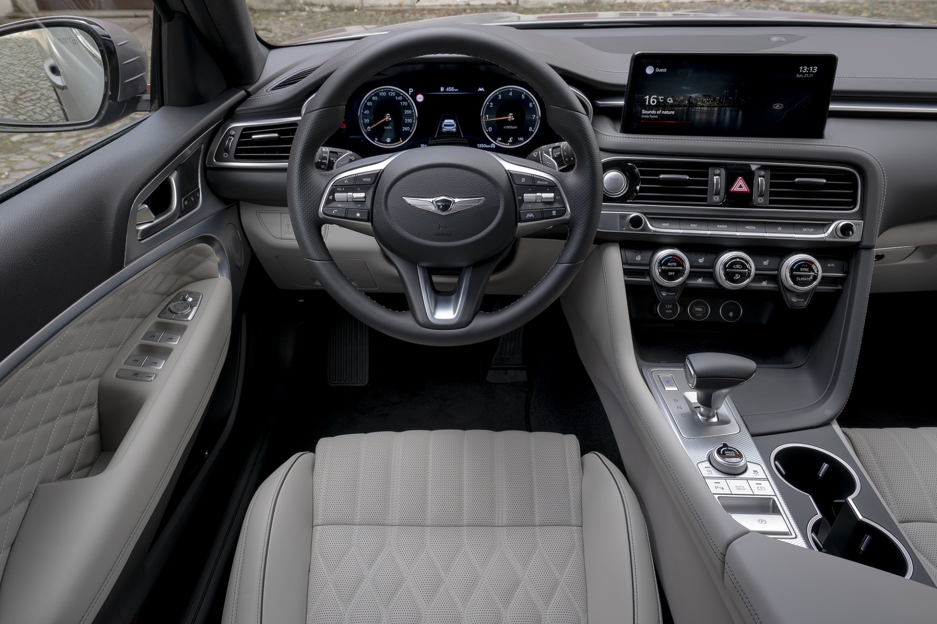 Download 2022 Genesis G70 Shooting Brake - Interior, Cockpit HD Wallpaper 1921x1280 #82