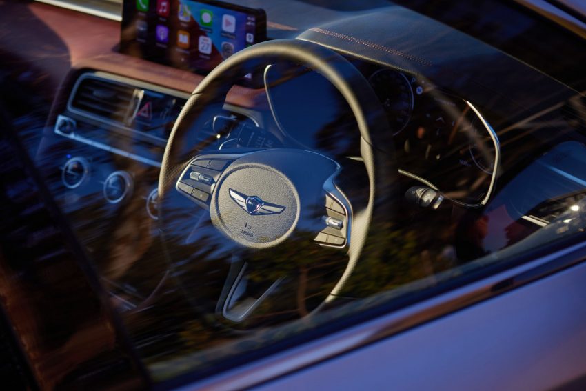2022 Genesis G70 Shooting Brake - Interior, Steering Wheel Wallpaper 850x567 #46