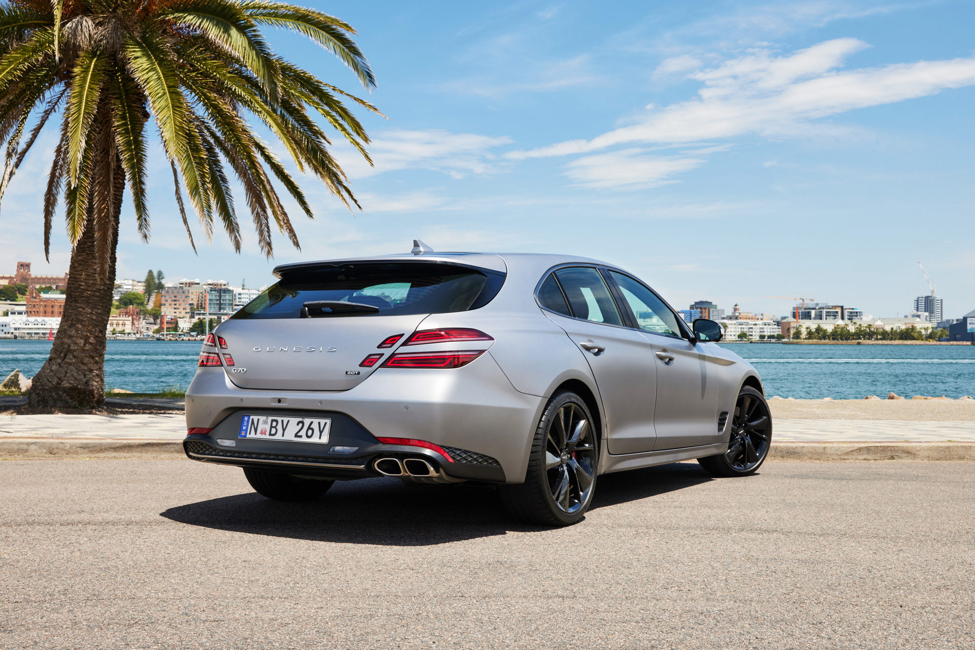 Download 2022 Genesis G70 Shooting Brake - Rear Three-Quarter HD Wallpaper 1920x1281 #10